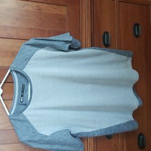 REI coop gray contrast work out  shirt size large short sleeved